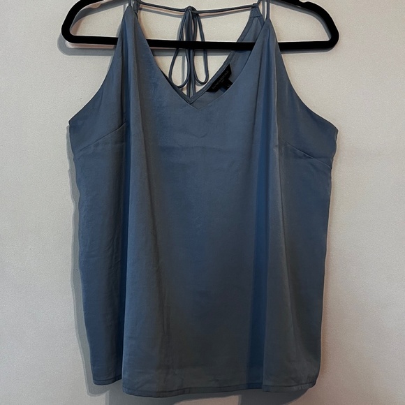Baby Blue Satin Tank - Picture 1 of 2